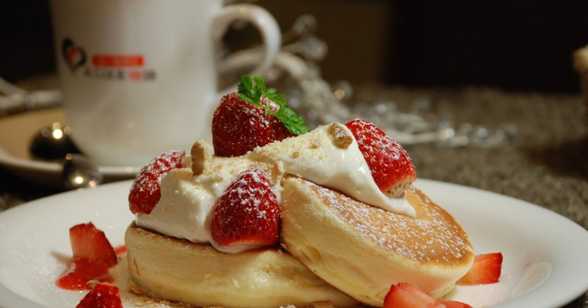 これは絶対みんな好き！レアチーズ 苺 パンケーキ！ | 都筑区のカフェ 