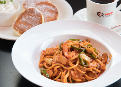 パンケーキ、ナポリタン